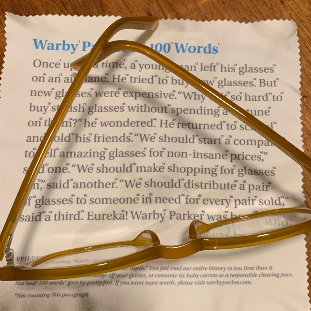 Warby Parker Carlton frames in “Apricot” - Picture 2 of 4